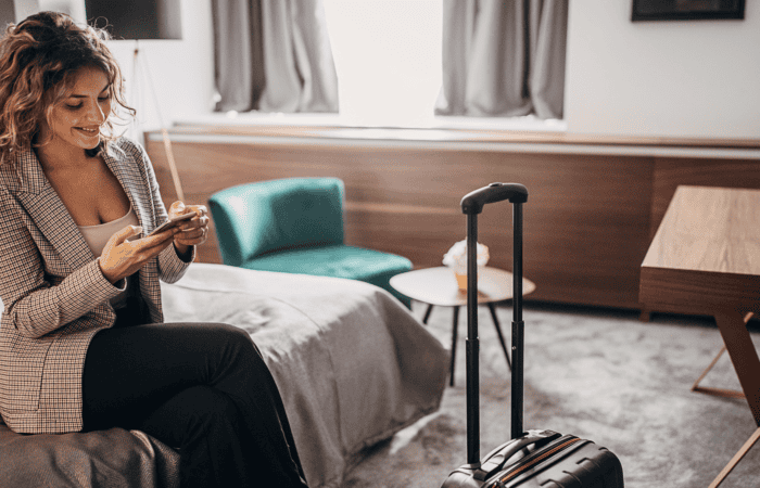 Smart tech hotel room